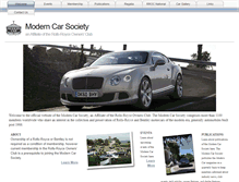 Tablet Screenshot of moderncarsociety.com